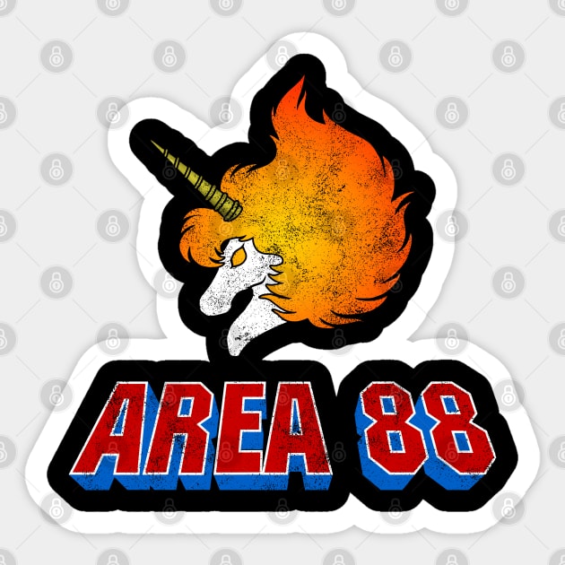 Area 88 - ENG title Sticker by CCDesign